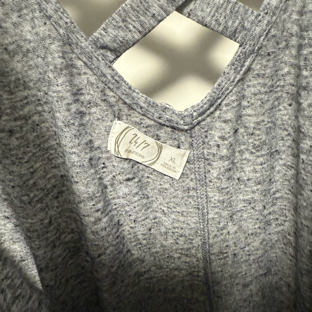 Maurices Heathered Gray Knit dress with pockets